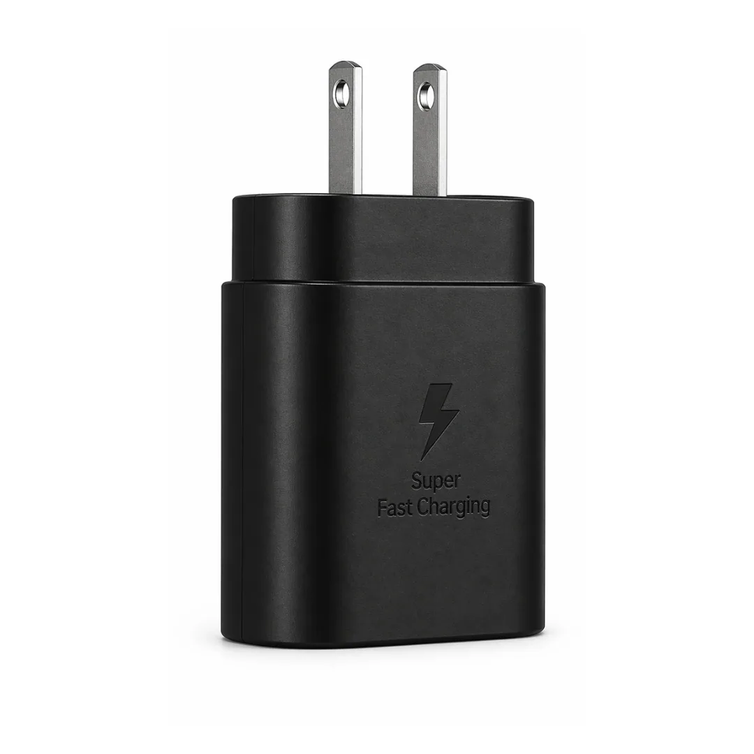 Cargador Samsung rápido 25W en color negro