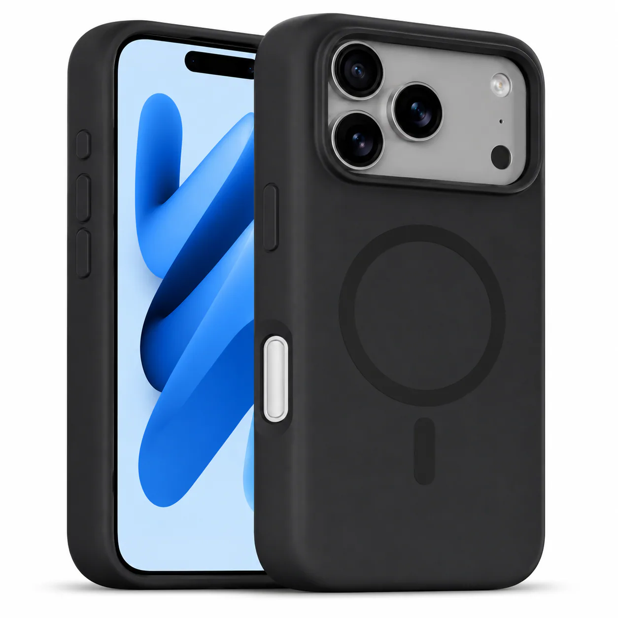 Forro XBASE silicona líquida con MagSafe para iPhone 17 Pro en color negro