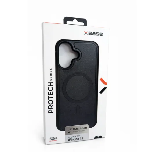 Forro XBASE ProTech con MagSafe para iPhone 17 en color negro