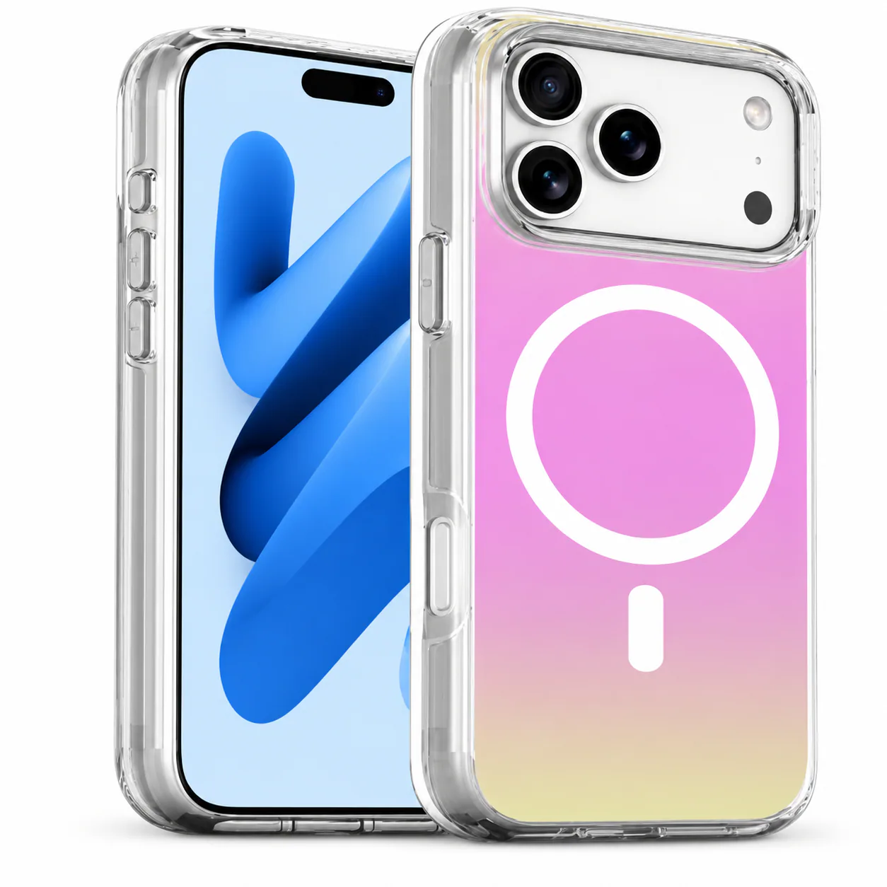 Forro XBASE Sparkle con MagSafe para iPhone 17 Pro Max color iridiscente