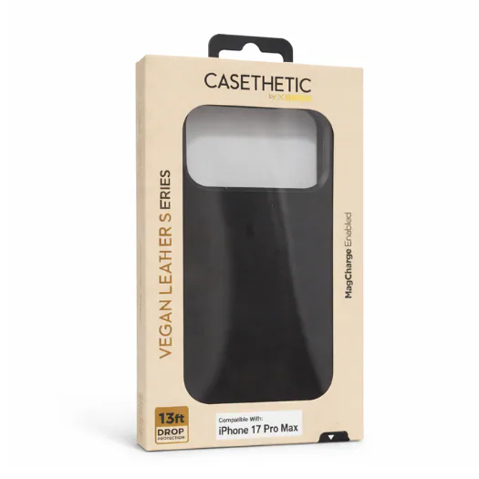 Forro XBASE Suede con MagSafe para iPhone 17 Pro Max en color negro