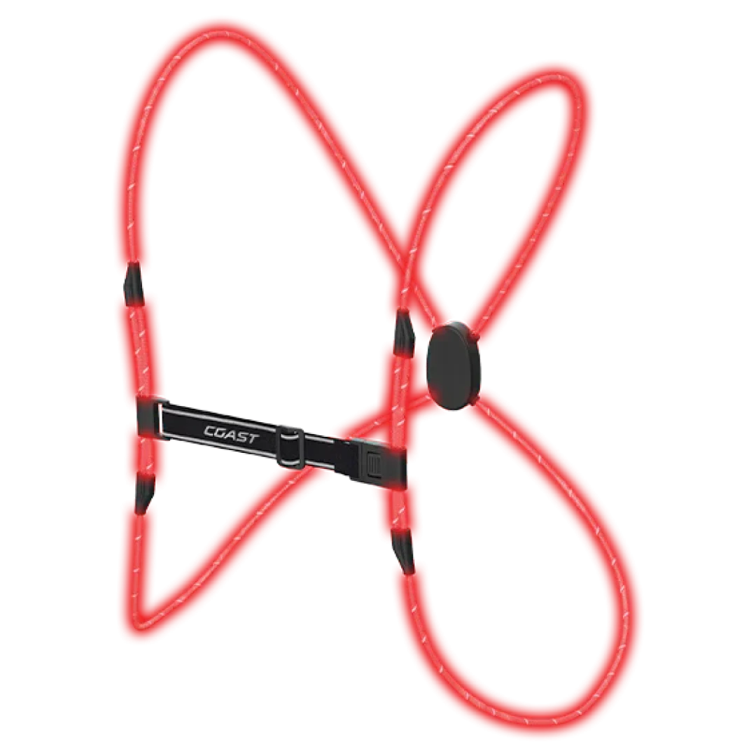 Coast Chaleco de Cuerda Luz Roja de Seguridad LH150 Resistente al Agua Recargable