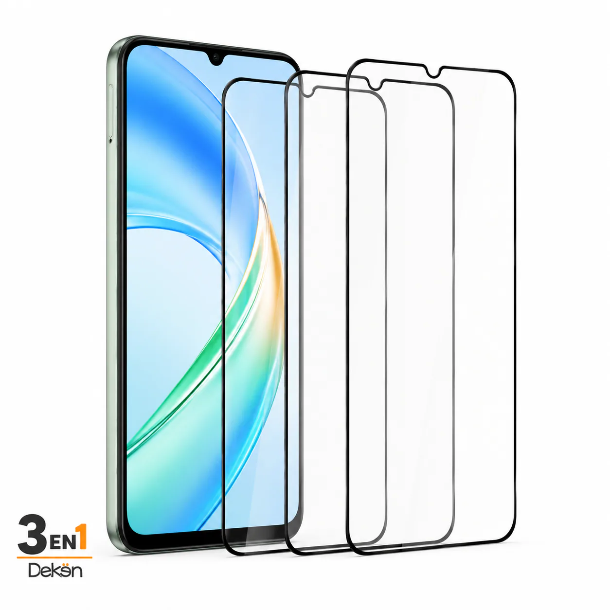 Protector de pantalla DEKEN 3 en 1 para Honor X5b