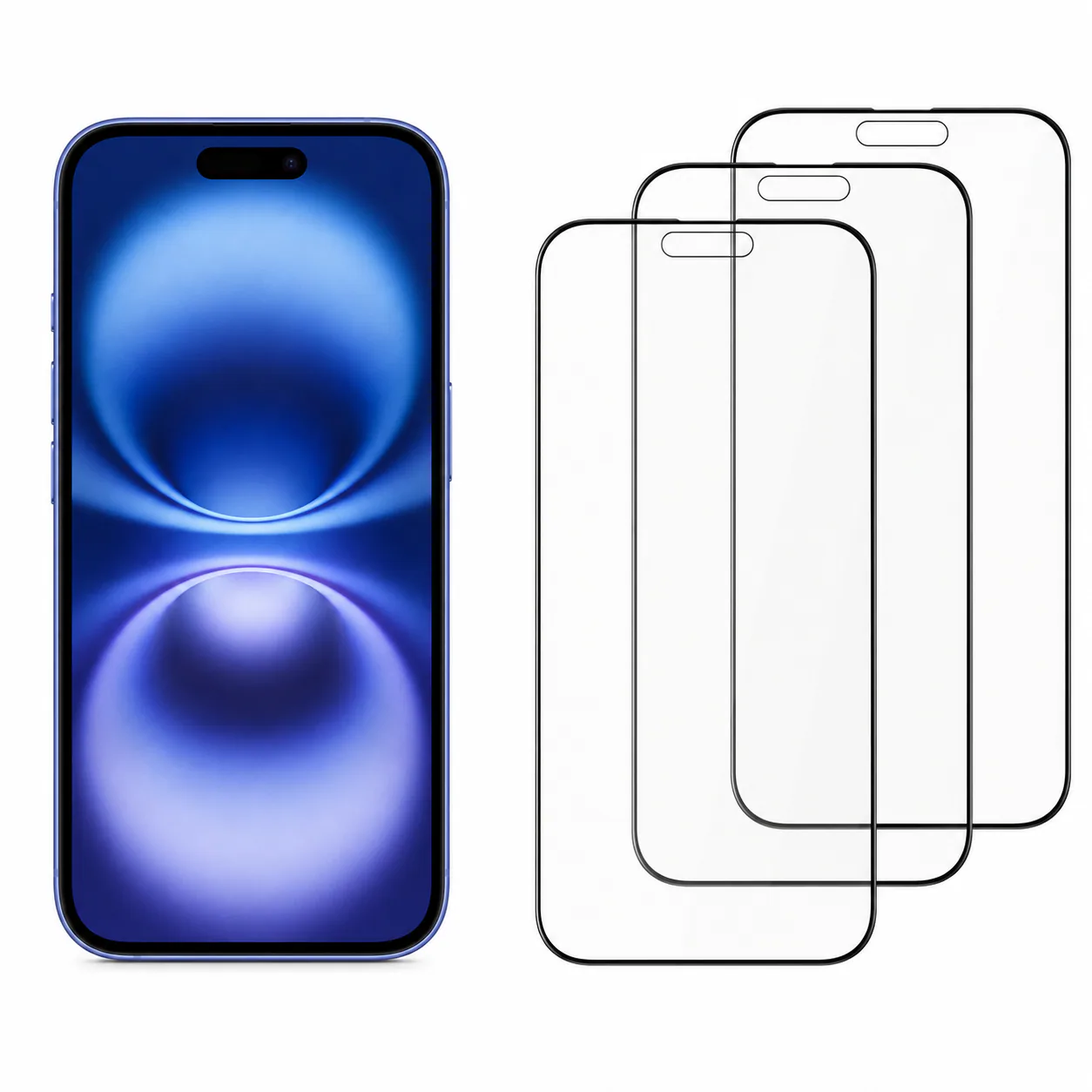 Protector de pantalla DEKEN 3 en 1 para iPhone 16