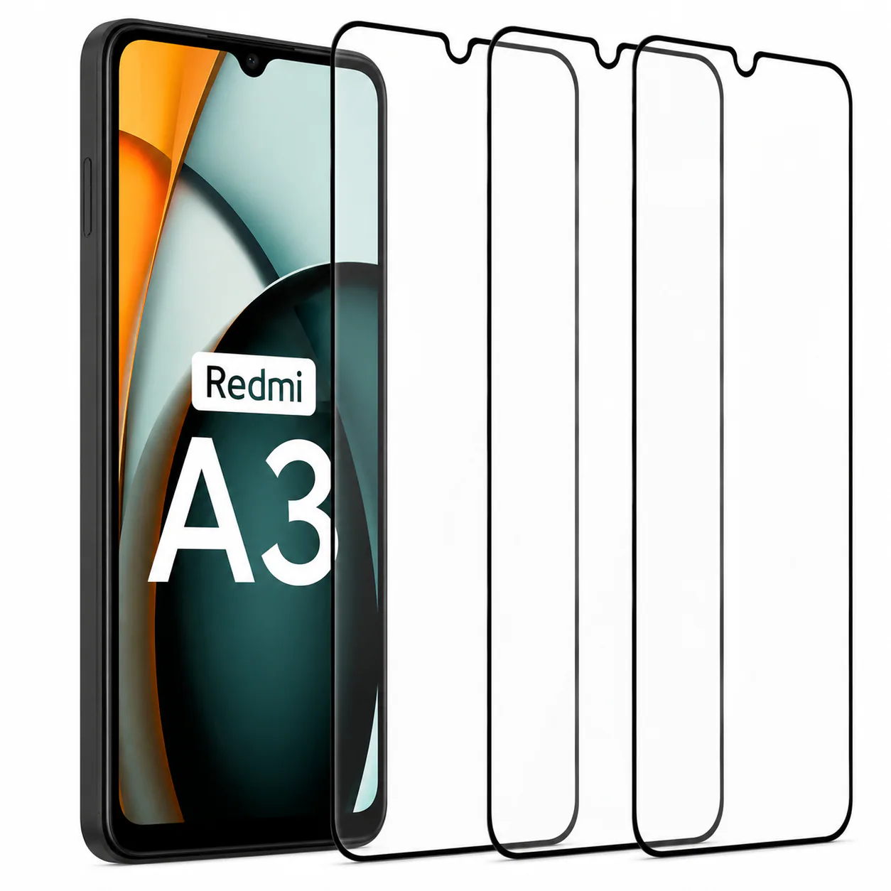 Protector de pantalla DEKEN 3 en 1 para Xiaomi Redmi A3