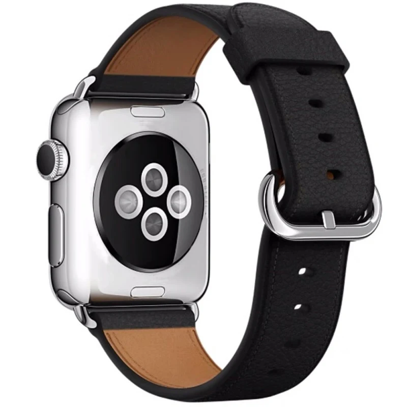 Naztech Leather Band for Apple Watch Black 38/40mm black