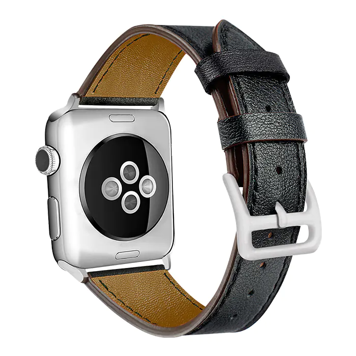 Naztech Leather Band for Apple Watch Black 42/44mm