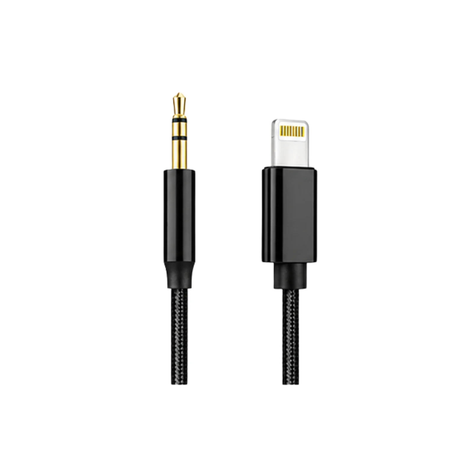 KX-01 Krieg Cable Auxiliar de Lightning a 3.5mm Negro