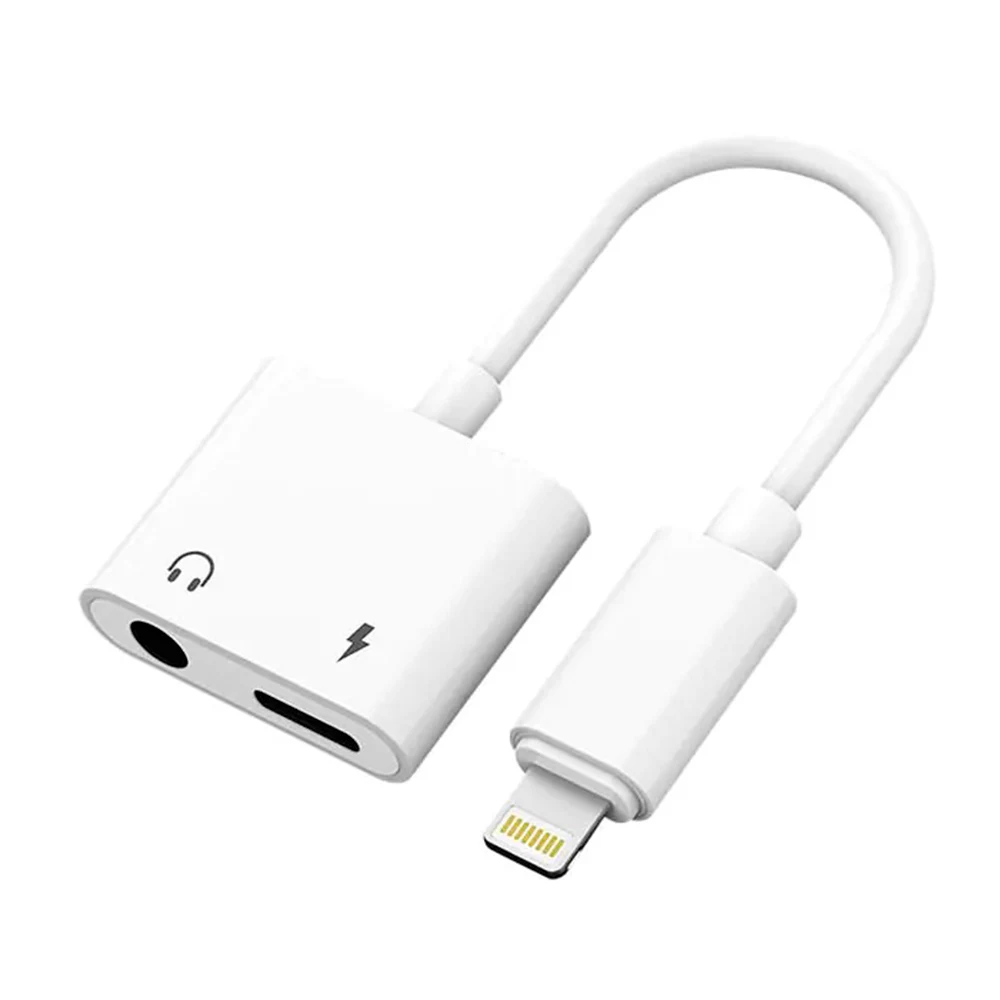 KX-07 Krieg Cable de Audio de Lightning a 3.5mm & Carga Lightning Blanco