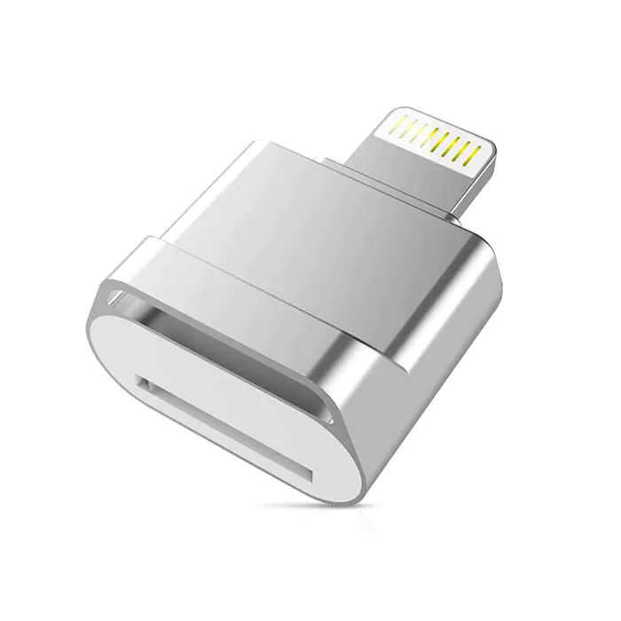 KX-13 Krieg Adaptador Lightning a Lector de Tarjeta SD Gris Plata