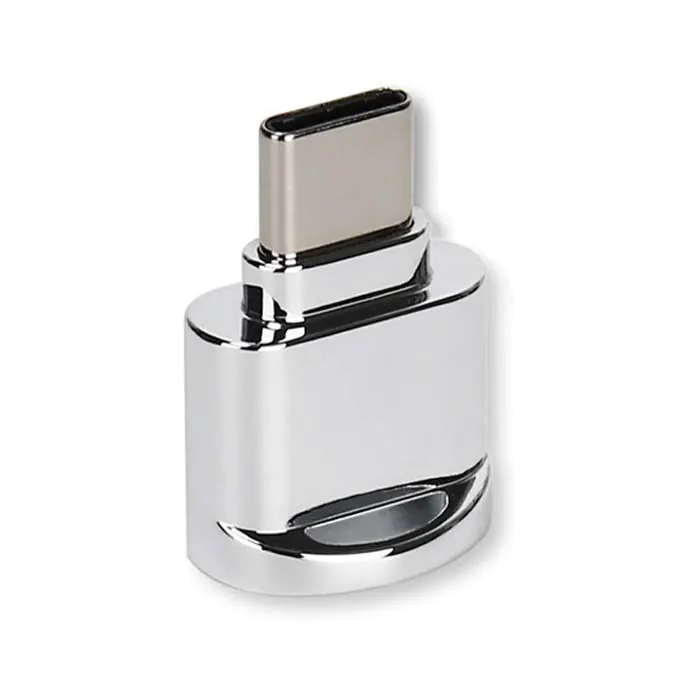 KX-14 Krieg Adaptador Type C a Lector de Tarjeta SD Gris Plata