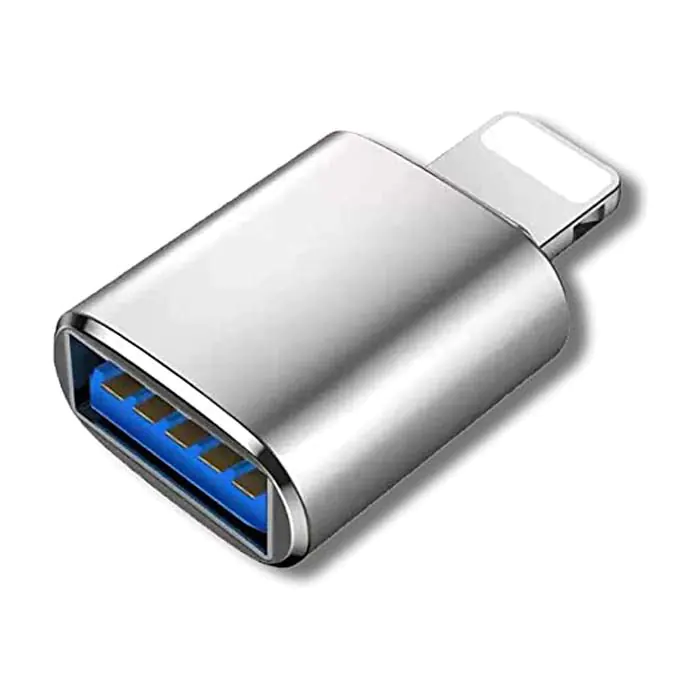 KX-16 Krieg Adaptador Lightning a OTG Gris Plata