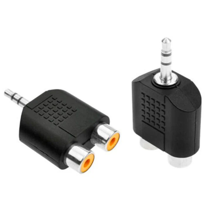 Imagen de KX-35 Krieg Adaptador Jack 3.5mm M a (2) RCA H Negro