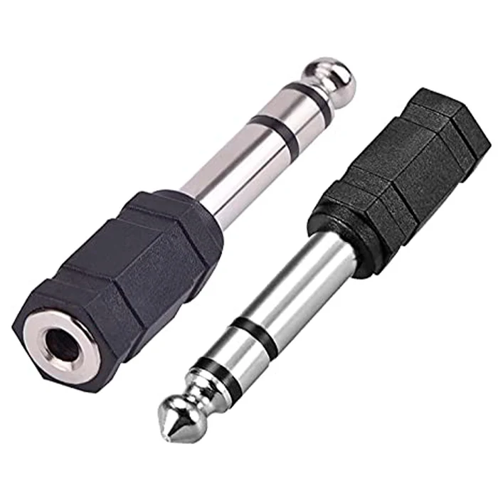 KX-39 Krieg Adaptador Jack 6.5mm M a 3.5mm H Negro