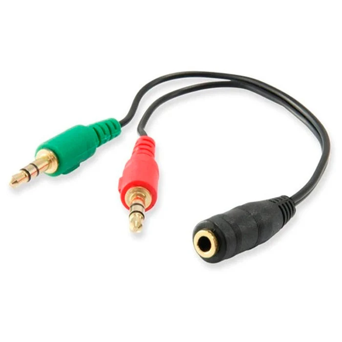 Imagen de KX-20 Krieg Jack 19CM audio/Microfono (2) 3.5mm M a 3.5mm H Negro
