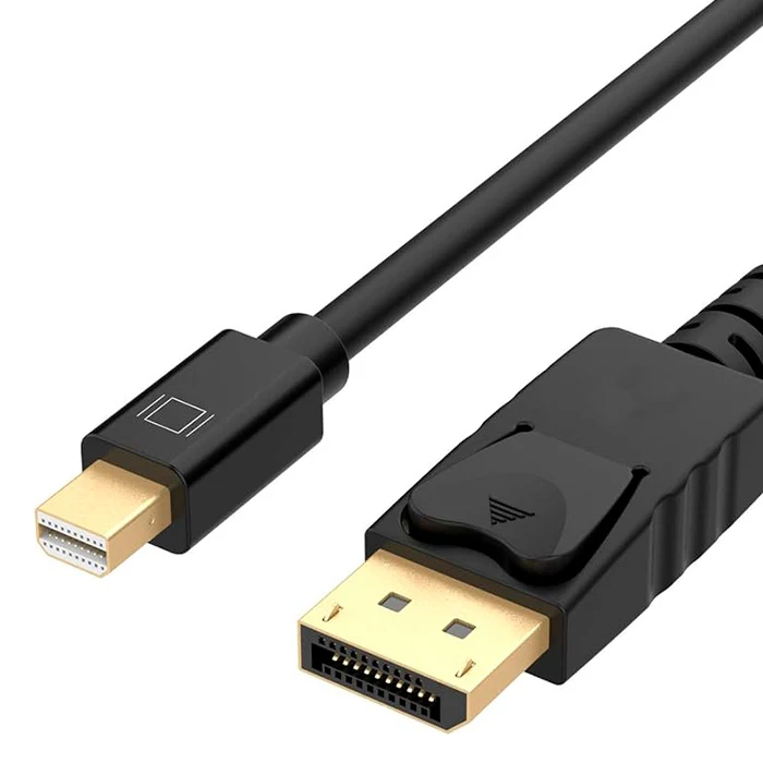 Imagen de KC-12 Krieg Cable Mini DP a DP 1.8 Metros Negro