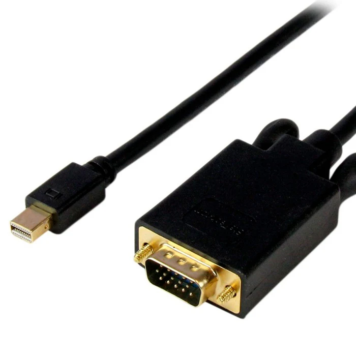 KC-13 Krieg Cable Mini DP a VGA 1.8 Metros Negro