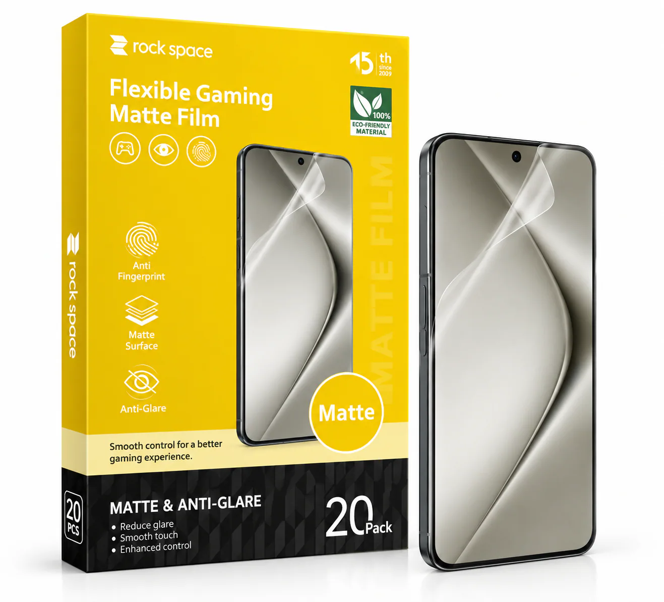 Imagen de ROCKSPACE Lámina matte gaming pack de 20