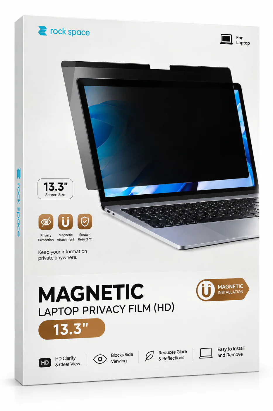 Imagen de Rock Space Lamina de Laptop Privacidad T/13.3 (Pack X 1 pzs)