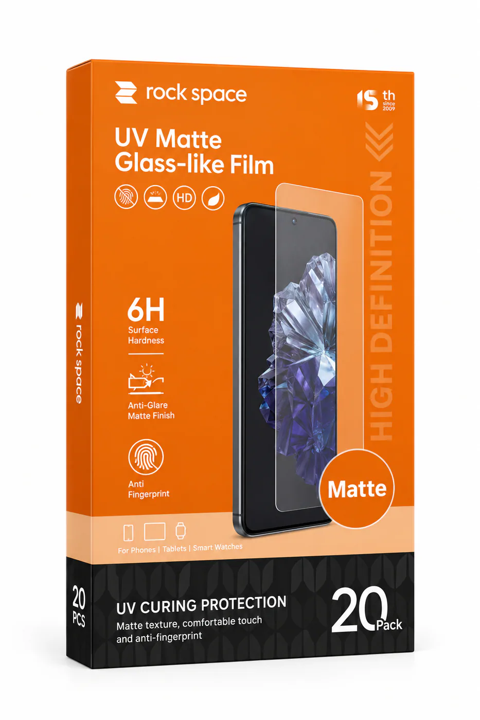 Imagen de Rock Space Lamina UV Matte T/S (Pack X 20 pzs)